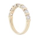 9ct Yellow Gold Cubic Zirconia Half Eternity Ring