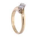 18ct Yellow Gold 0.25ct Diamond Twist Ring