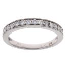 18ct White Gold 0.36ct Brilliant Cut Diamond Half Eternity Ring