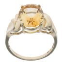 9ct Yellow Gold Single Stone Citrine Ring