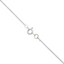 9ct White Gold 0.15ct Diamond Pendant And Chain 16"