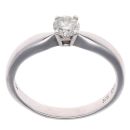 9ct White Gold 0.33ct Brilliant Cut Diamond Solitaire Ring