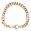 9ct Yellow Gold Fancy Bracelet 8.5"