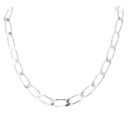 Silver Long Curb Chain 24" By Icesia