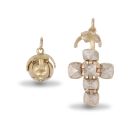 9ct Yellow Gold Masonic Ball - Silver Interior