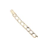 9ct Yellow Gold Patterned ID Bracelet 8.5"