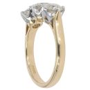 18ct Yellow Gold 2.04ct Diamond Trilogy Ring