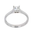 18ct White Gold 0.50cts Diamond Solitaire Ring