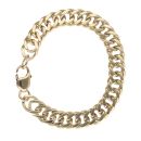 9ct Yellow Gold Double Curb Bracelet 7"