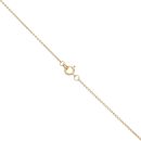 Gold Plated Silver Cubic Zirconia Double Heart Cut Out Pendant And Chain 18"