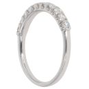 18ct White Gold 0.45ct Brilliant Cut Diamond Half Eternity Ring