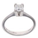 14ct White Gold 0.75ct Princess Cut Diamond Solitaire Ring