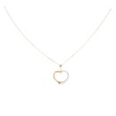 9ct Yellow And White Gold Textured Heart Pendant And Chain 18"