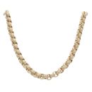 9ct Yellow Gold Patterned Belcher Chain 26"
