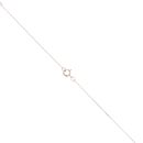 9ct Rose Gold Cubic Zirconia Heart Pendant & Chain 18"