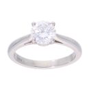 Platinum 1.00ct Diamond Solitaire Ring