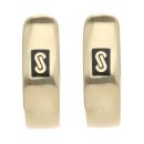 14ct Yellow Gold Monaco Classic Plain Hoop Earrings