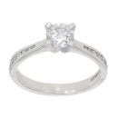 Platinum 0.80ct Diamond Solitaire Ring