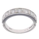 18ct White Gold 0.90ct Brilliant Cut Diamond Half Eternity Ring