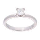 18ct White Gold 0.32ct Diamond Princess Cut Solitaire Ring