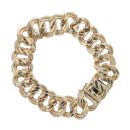 9ct Yellow Gold Double Link Fancy Bracelet 7.5"