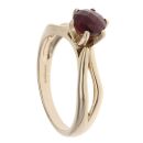 9ct Yellow Gold Garnet Single Stone Ring
