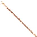 9ct Rose Gold Byzantine Bracelet 8"