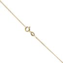 9ct Yellow Gold 0.20ct Princess Cut Diamond Solitaire Pendant and Chain 16"