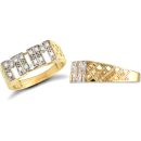 9ct Yellow Gold Cubic Zirconia Mum Ring