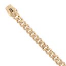14ct Yellow Gold Monaco Classic Flex Lock Curb Bracelet 8.5"