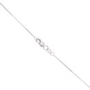 18ct White Gold 1.15ct Diamond Cluster Drop Pendant and Chain 18"