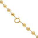 14ct Yellow Gold Patterned Graduated Bead Fancy Chain 24"
