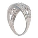 9ct White Gold Cubic Zirconia Stone Set Ring