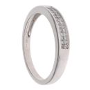 18ct White Gold 0.26ct Princess Cut Diamond Half Eternity Ring
