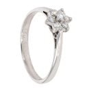 18ct White Gold 0.20ct Diamond Cluster Ring