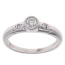9ct White Gold 0.15ct Diamond Solitaire Ring