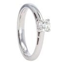 18ct White Gold 0.33cts Diamond Solitaire Ring