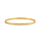 22ct Yellow Gold Bangle With Rhodium