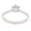 18ct White Gold 0.65ct Brilliant Cut Diamond Solitaire Ring