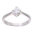 Platinum 0.33ct Diamond Solitaire Ring