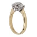 18ct Yellow Gold 0.50ct Diamond Trilogy Ring