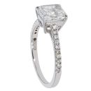 18ct White Gold 1.70cts Diamond Radiant Cut Solitaire Ring