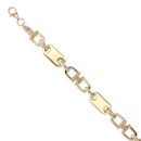 14ct Yellow Gold Fancy Bracelet 8"