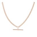 9ct Rose Gold Albert T-Bar Chain 18"