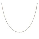 9ct Yellow and White Gold Beaded Snake Chain 18"