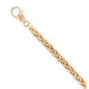 9ct Yellow Gold Wheat Bracelet 7.5"