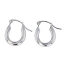 Silver Small Hoop Earrings by Icesia