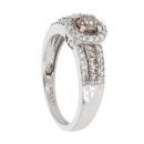 9ct White Gold 0.75ct Diamond Cluster Ring