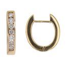 18ct Yellow Gold 0.50ct Brilliant Cut Diamond Hoop Earrings