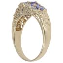 18ct Yellow Gold 0.10ct Diamond And Ruby Ring